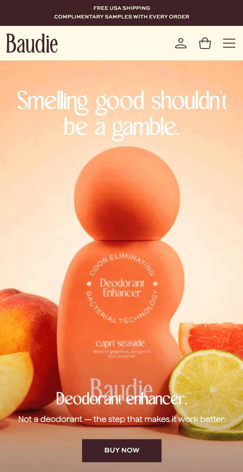 Screenshot mobile di Baudie 1