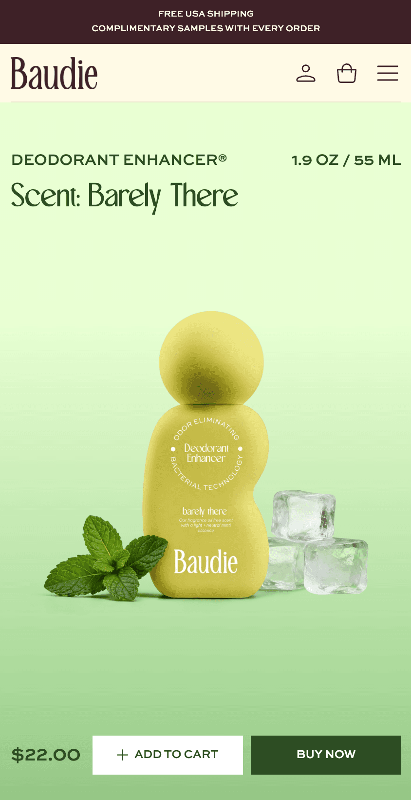 Screenshot mobile di Baudie 2