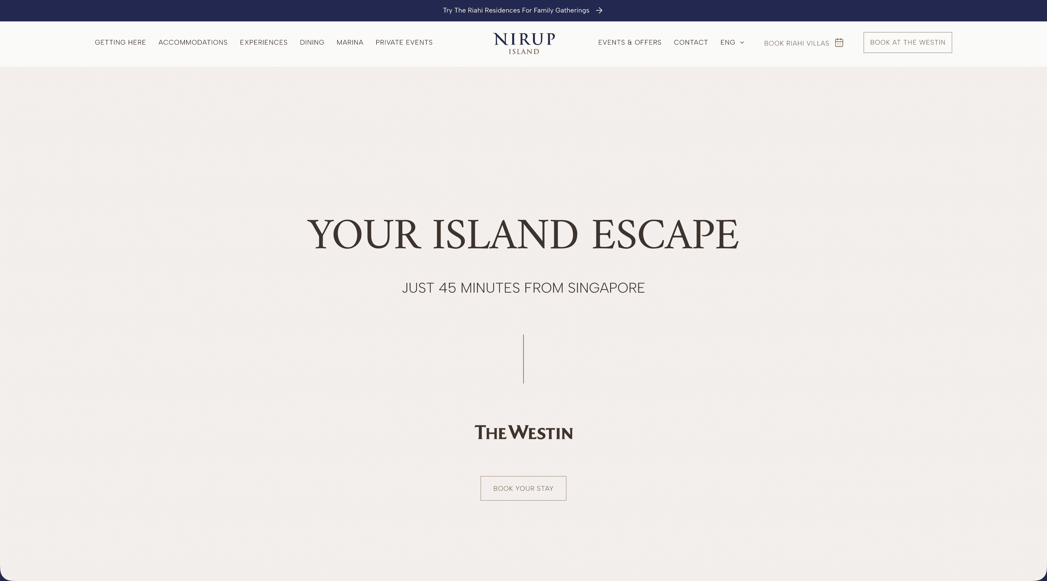 Captura de pantalla del sitio Nirup Island